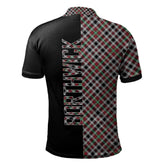 Borthwick Ancient Tartan Polo Shirt Half of Me - Cross Style